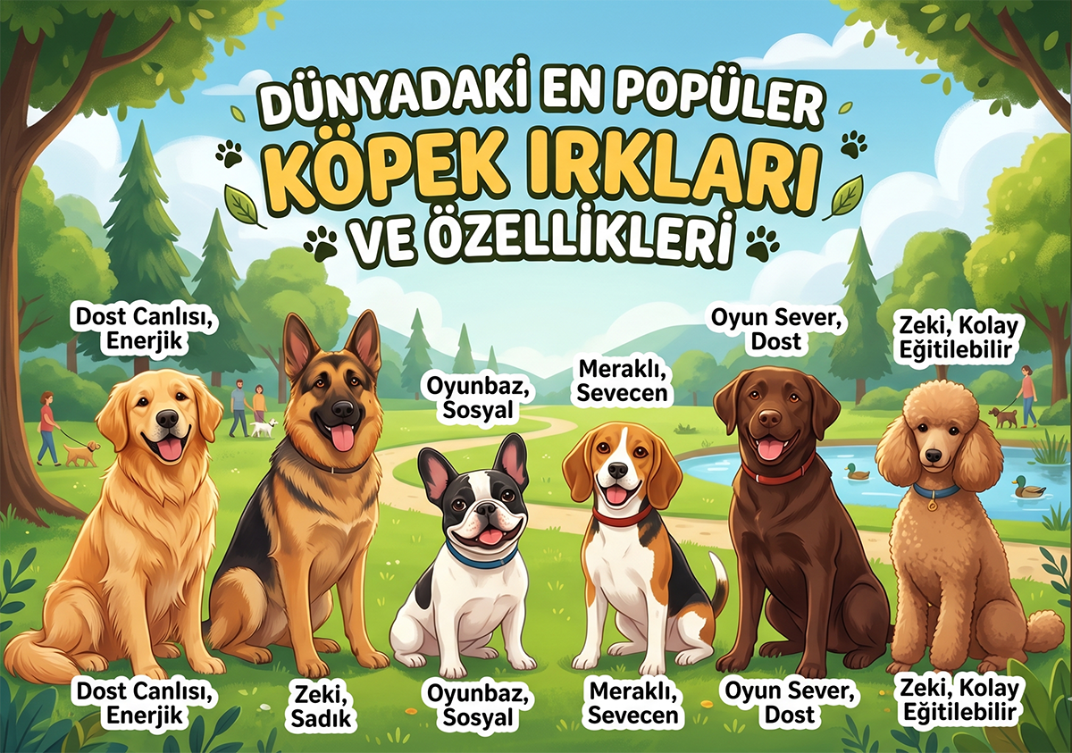 Dünyadaki En Popüler Köpek Irkları ve Özellikleri