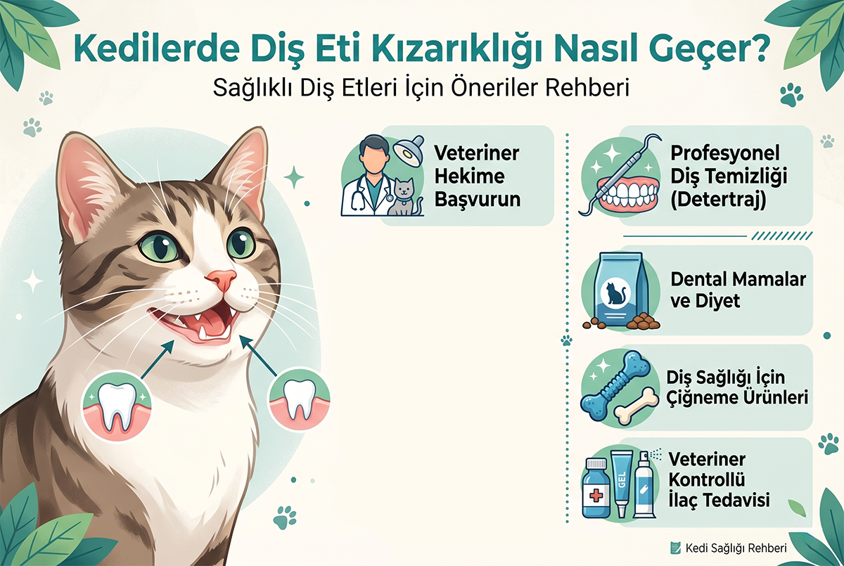Kedilerde Diş Eti Kızarıklığı Nasıl Geçer?